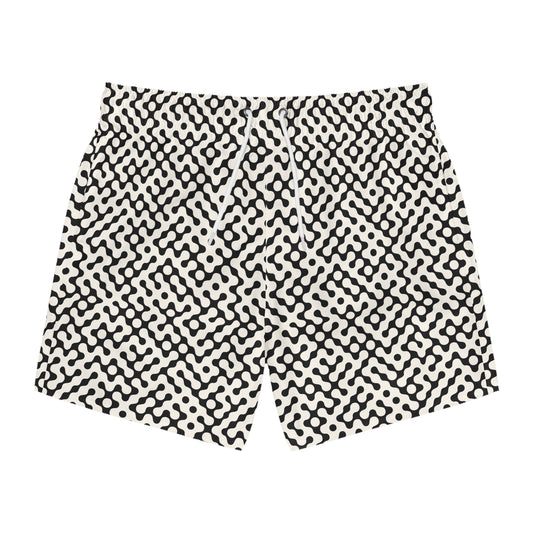 FLUX Imprinted 5-6" Inseam Swim Trunks - Bone