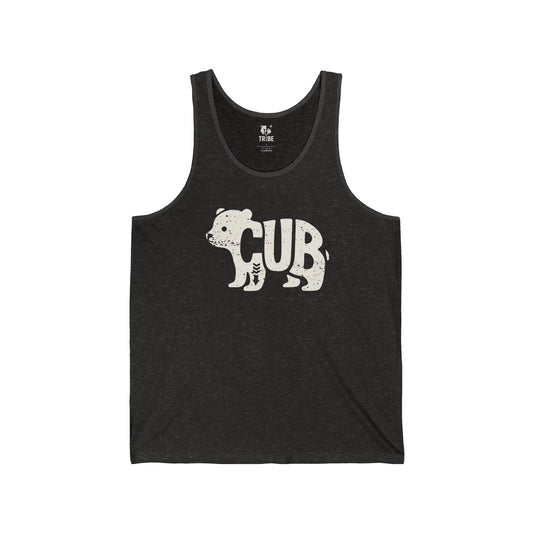 BEAR CUB Jersey Tank - Bone Silhouette Design