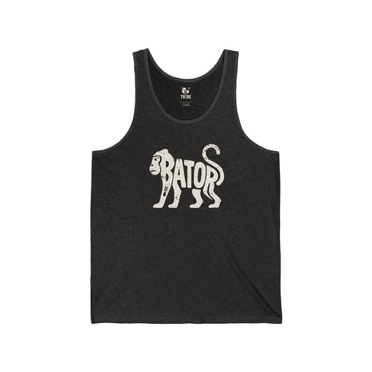 MONKEY BATOR Jersey Tank - Bone Silhouette Design