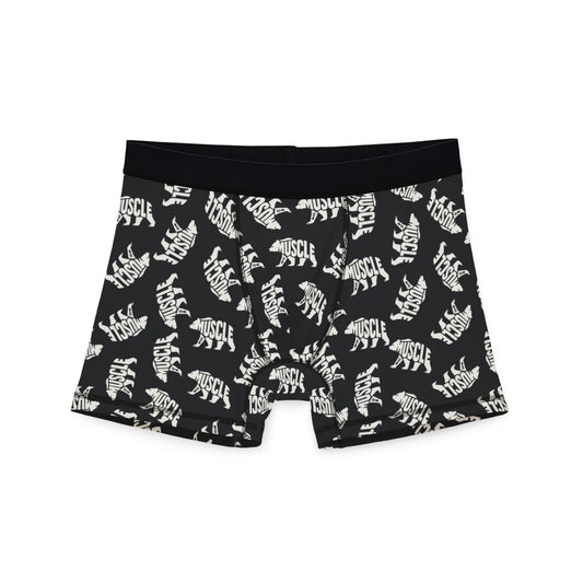 MUSCLE BEAR Men's Boxer Briefs - Onyx