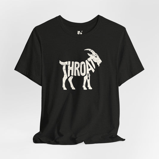 THROAT GOAT Jersey Tee - Bone Silhouette Design