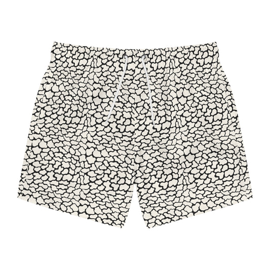 FERAL Imprinted 5-6" Inseam Swim Trunks - Bone