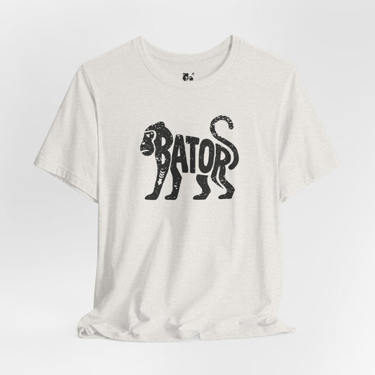 MONKEY BATOR Jersey Tee - Onyx Silhouette Design