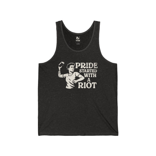 STONEWALL Jersey Tank - Bone Silhouette Design