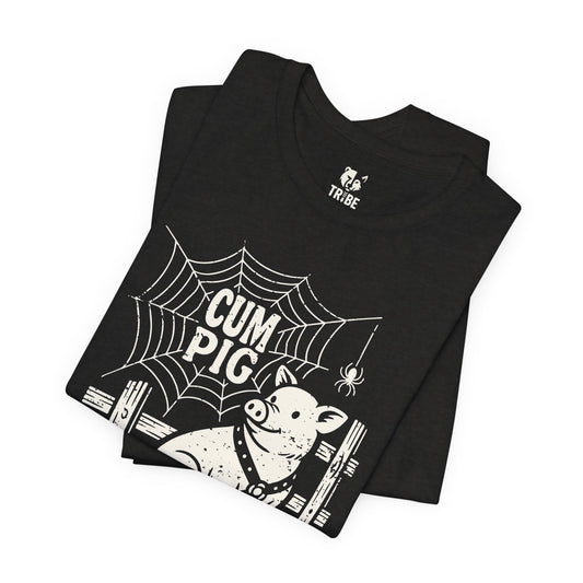 CUM PIG Jersey Tee - Bone Design