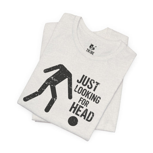 LOOKING FOR HEAD Jersey Tee - Onyx Design