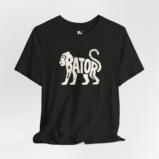 MONKEY BATOR Jersey Tee - Bone Silhouette Design