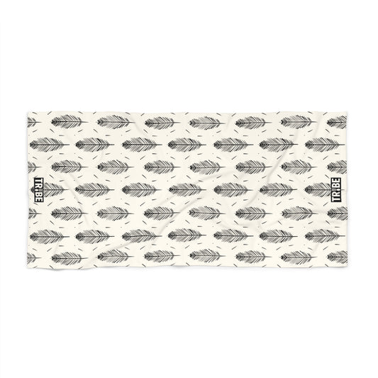 LIGHT AS A FEATHER Beach Towel - Bone