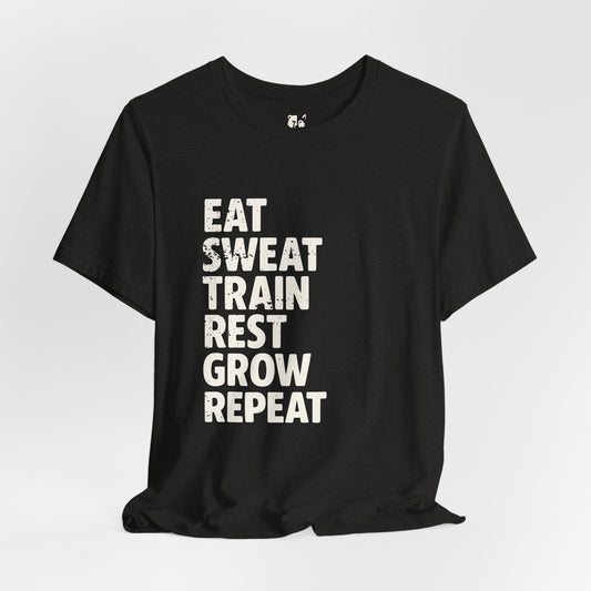 GYM RAT TRIBALIST Jersey Tee - Bone Design