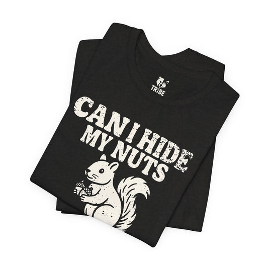 HIDE MY NUTS Jersey Tee - Bone Design