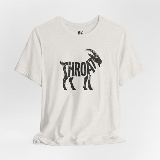 THROAT GOAT Jersey Tee - Onyx Silhouette Design
