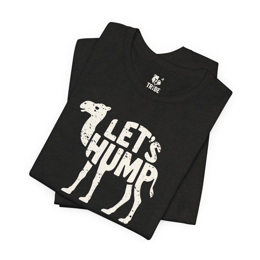 LET'S HUMP Jersey Tee - Bone Silhouette Design