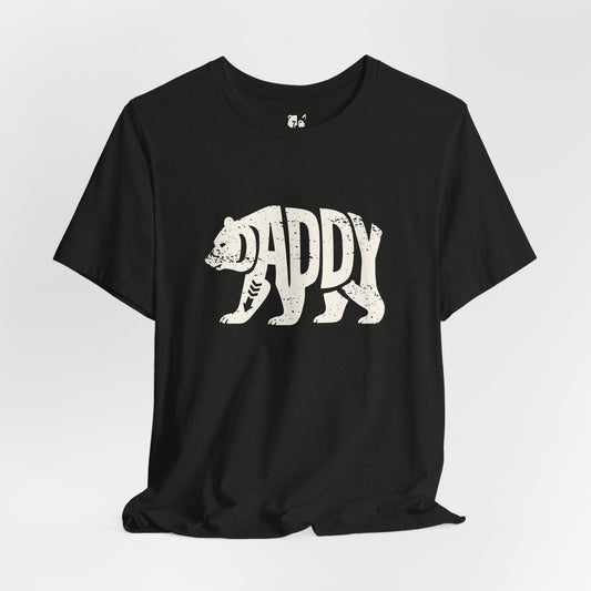 DADDY BEAR Jersey Tee - Bone Silhouette Design