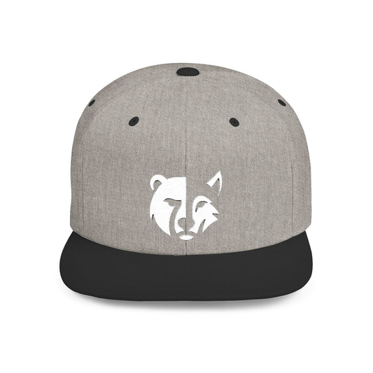 TRIBE Icon Flat Bill Snapback — Bone Design