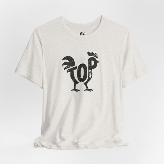 TOP COCK Jersey Tee - Onyx Silhouette Design