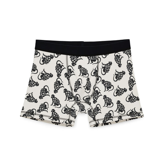 FERAL MONKEY Men's Boxer Briefs - Bone