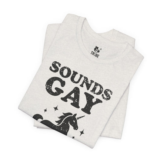 SOUNDS GAY Jersey Tee - Onyx Design