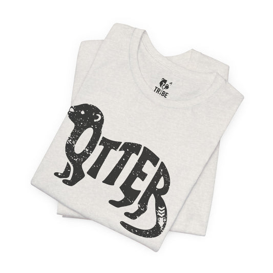 OTTER Jersey Tee - Onyx Silhouette Design