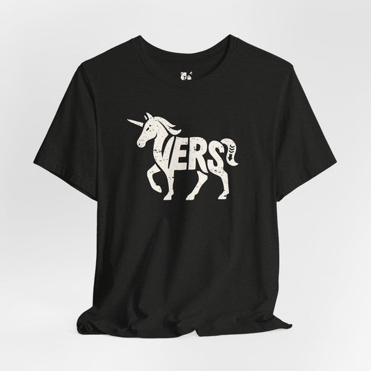 VERS UNICORN Jersey Tee - Bone Silhouette Design