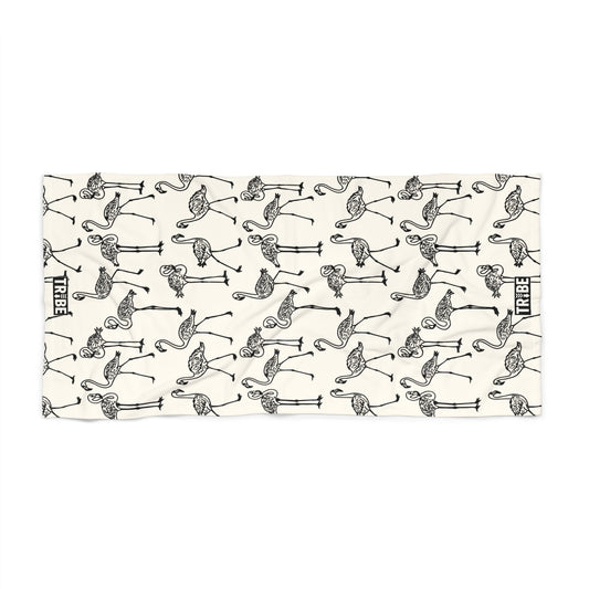 FLOCK TOGETHER Beach Towel - Bone