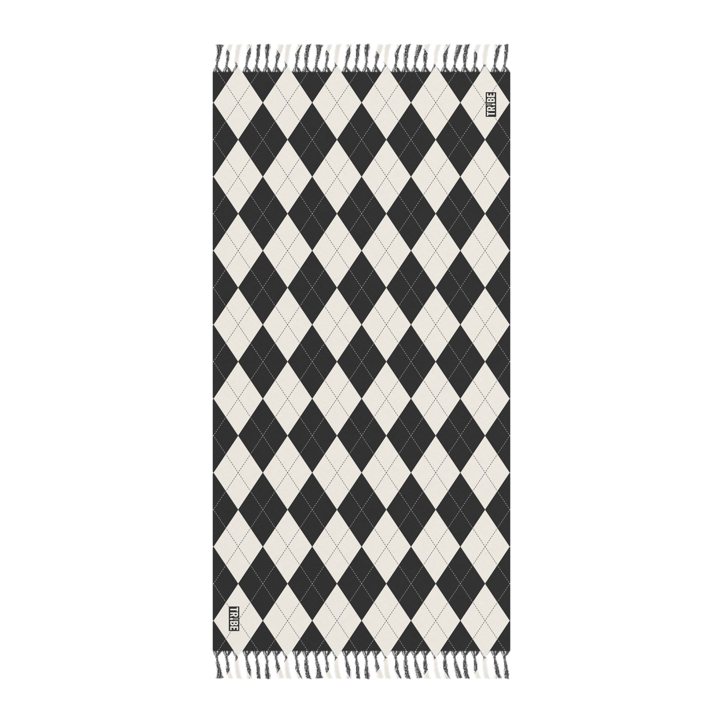 ARGYLE Sarong - Onyx & Bone