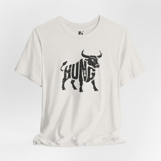 HUNG BULL Jersey Tees - Onyx Silhouette Design