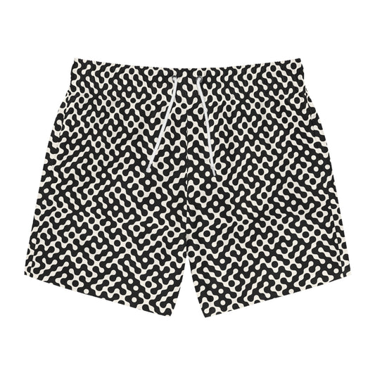 FLUX Imprinted 5-6" Inseam Swim Trunks - Onyx