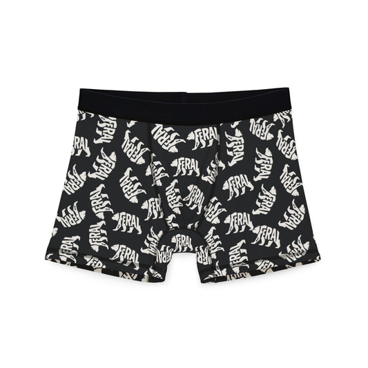 FERAL BEAR Men's Boxer Briefs - Onyx