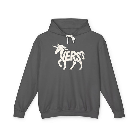 VERS UNICORN Lightweight Hoodie - Bone Silhouette Design
