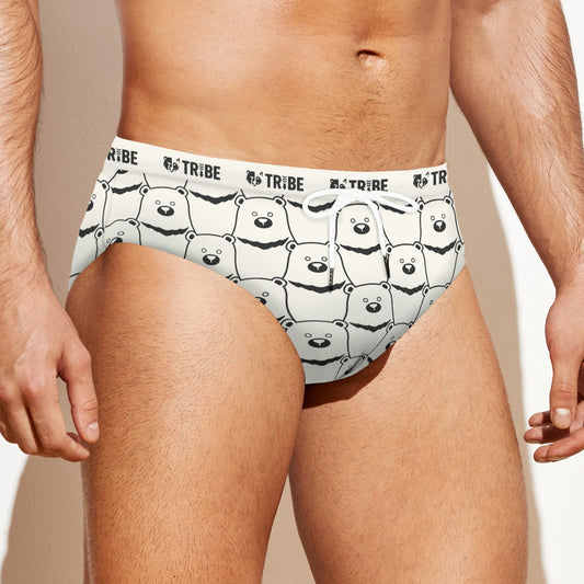 BEAR STARE Men's Speedo - Bone