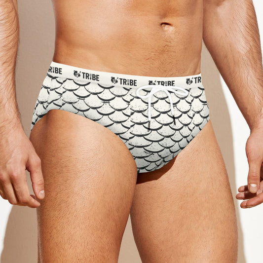 FISH FISH BISH Men's Speedo - Bone