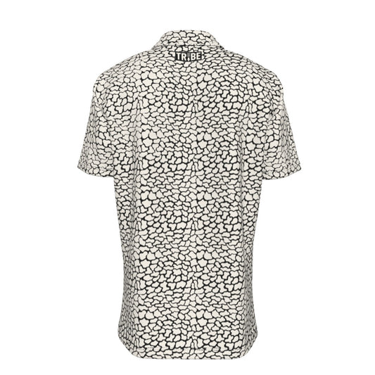 FERAL Men's Button-Up Short-Sleeve Shirt - Bone