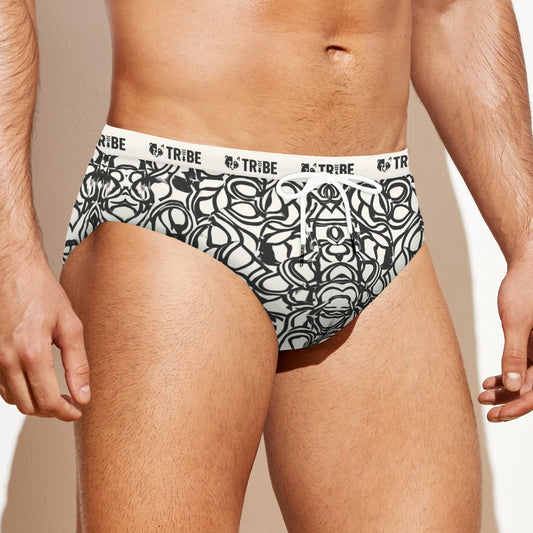 SCRIBBLES Men's Speedo - Bone