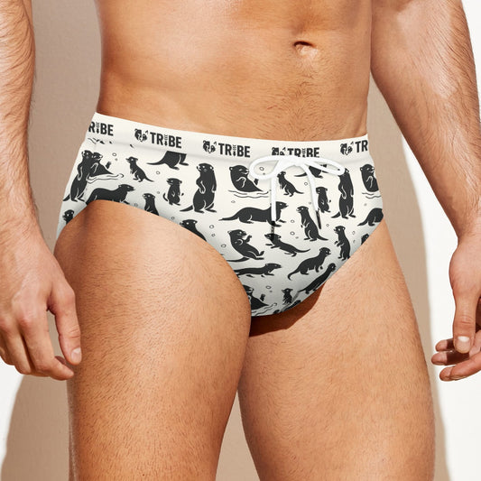 OTTERLY ADORABLE Men's Speedo - Bone