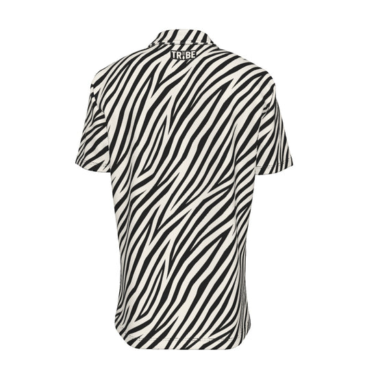 ZEBRA Men's Button-Up Short-Sleeve Shirt - Bone