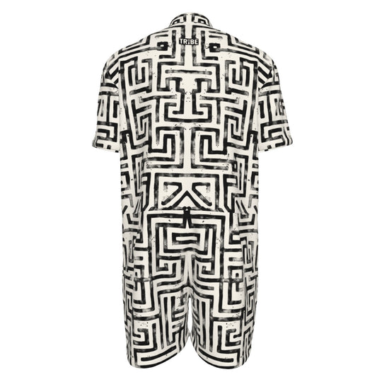 LABYRINTH Men's Romper - Bone
