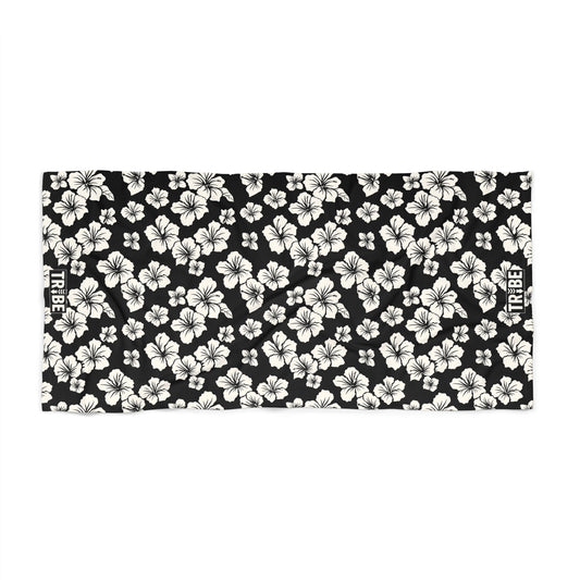 HIBISCUS Beach Towel - Onyx