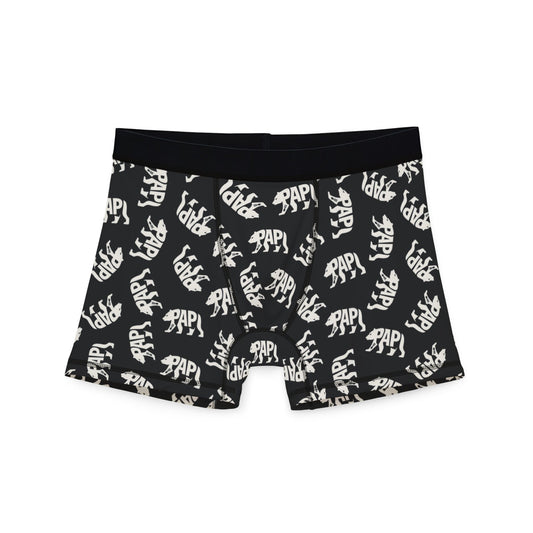 PAPI BEAR Men's Boxer Briefs - Onyx