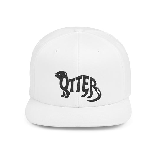 OTTER Flat Bill Snapback — Onyx Silhouette Design