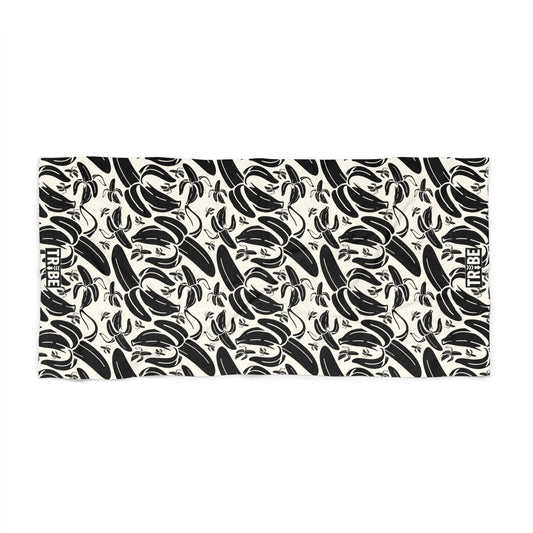 SHIT IS BANANAS Beach Towel - Bone