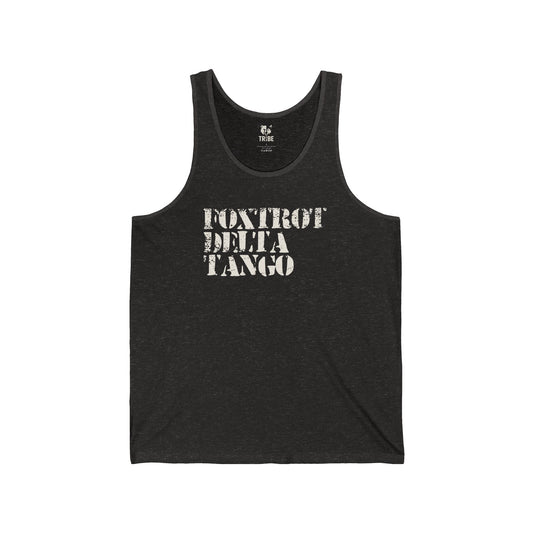 FOXTROT DELTA TANGO Jersey Tank - Bone Design