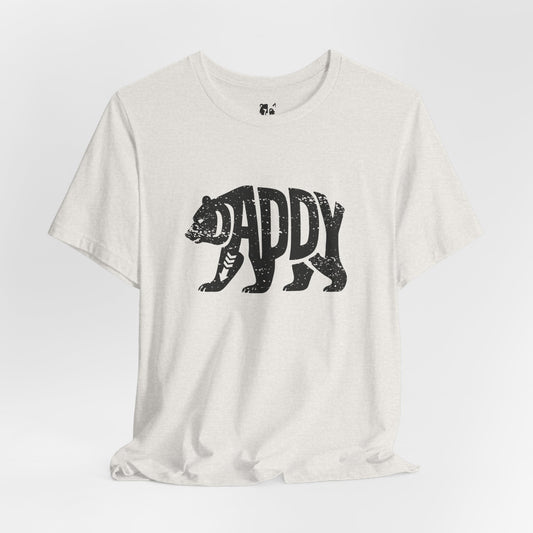 DADDY BEAR Jersey Tee - Onyx Silhouette Design