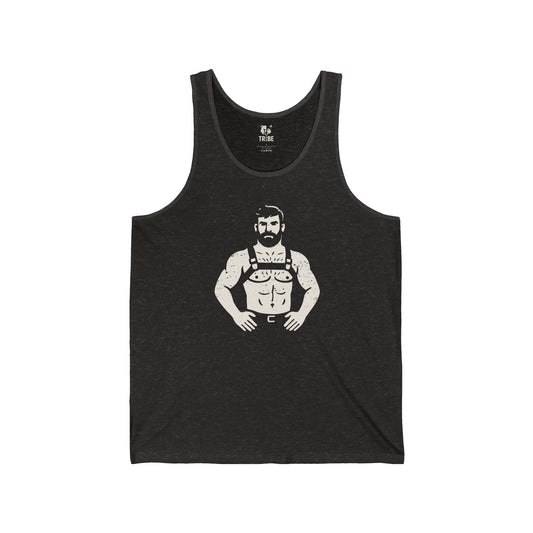 LUKA Jersey Tank - Bone Silhouette Design