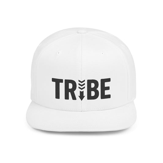 TRIBE Logo Flat Bill Snapback — Onyx Design