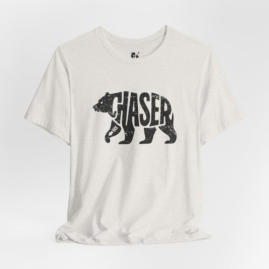 BEAR CHASER Jersey Tee - Onyx Silhouette Design