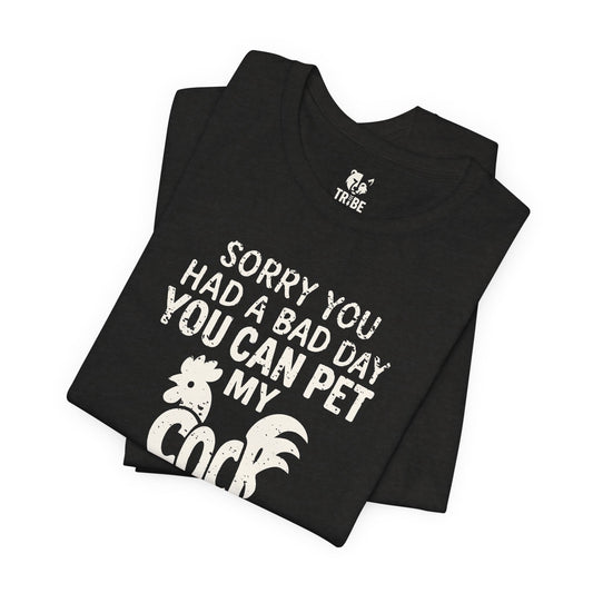 PET MY COCK Jersey Tee - Bone Design