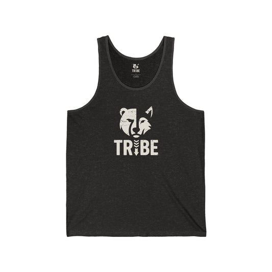 TRIBE Jersey Tank - Bone Silhouette Design