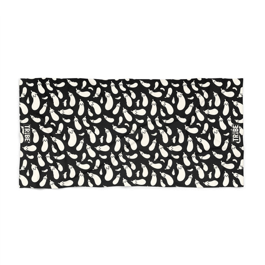 AUBERGINE Beach Towel - Onyx