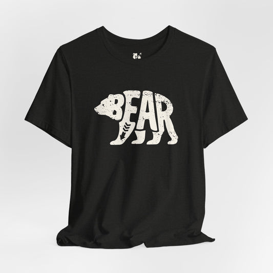 BEAR Jersey Tee - Bone Silhouette Design