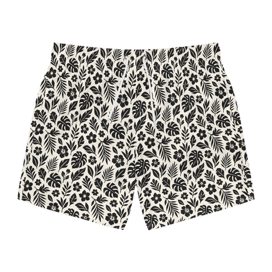 PARADISE Imprinted 5-6" Inseam Swim Trunks - Bone